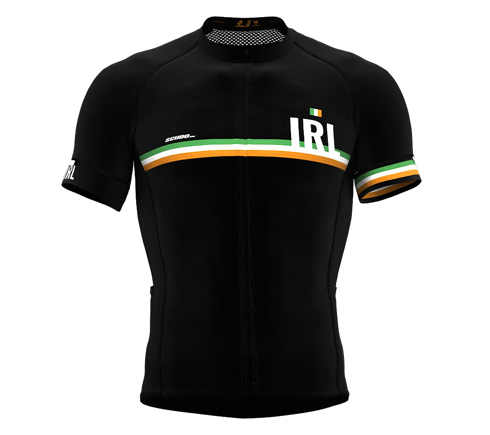 Ireland Black CODE Short Sleeve Cycling PRO Jersey for Men and WomenIreland Black CODE Short Sleeve Cycling PRO Jersey for Men and Women