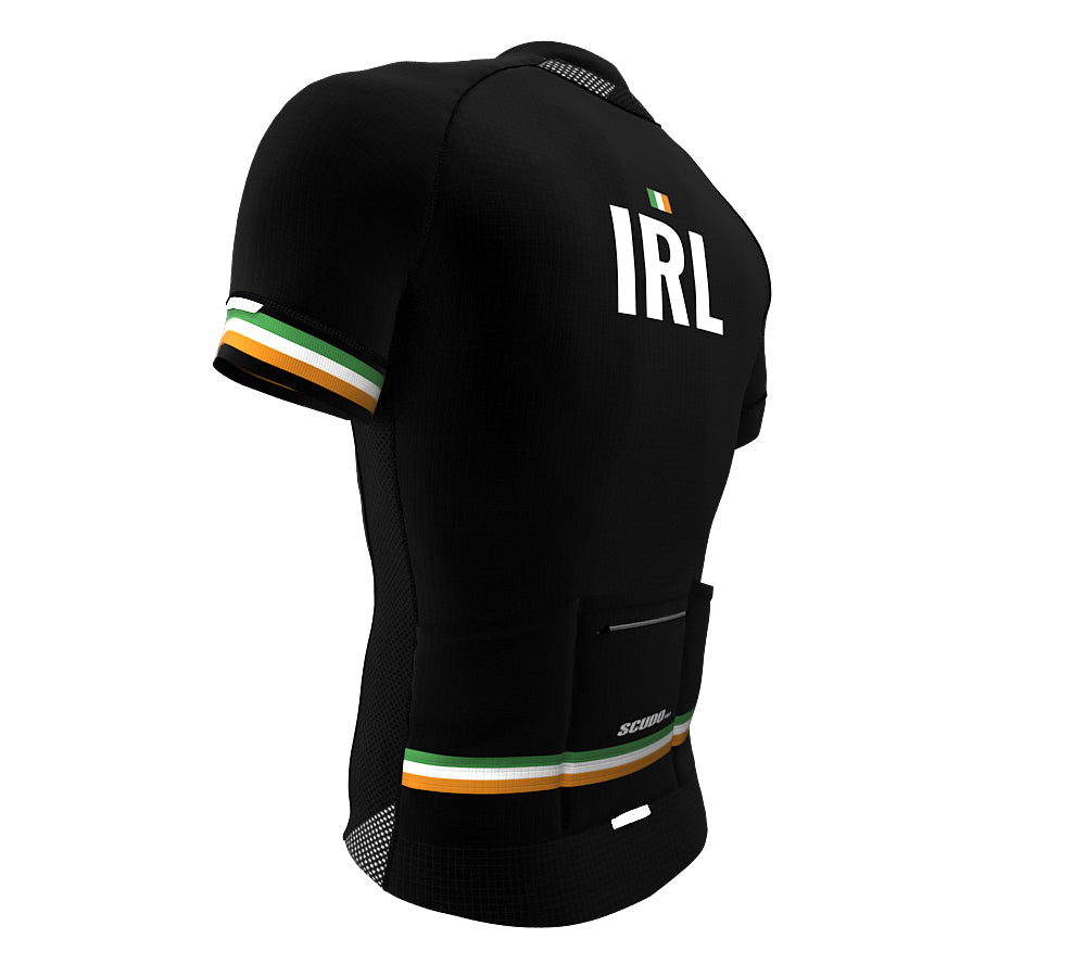 Ireland Black CODE Short Sleeve Cycling PRO Jersey for Men and Women