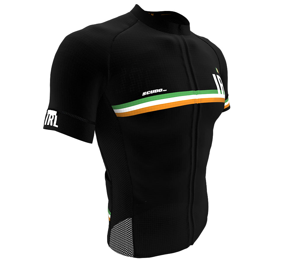 Ireland Black CODE Short Sleeve Cycling PRO Jersey for Men and Women