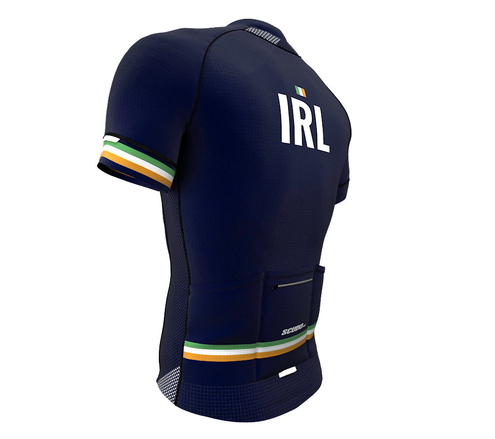 Ireland Blue CODE Short Sleeve Cycling PRO Jersey for Men and Women