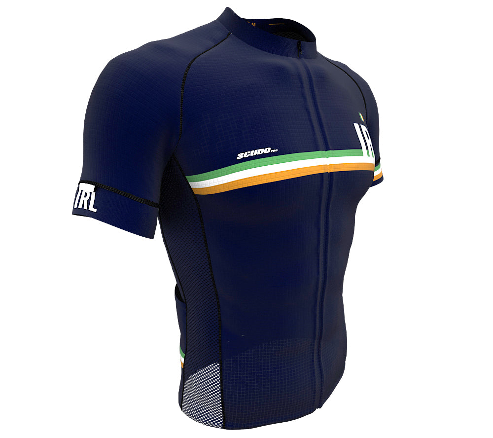 Ireland Blue CODE Short Sleeve Cycling PRO Jersey for Men and Women