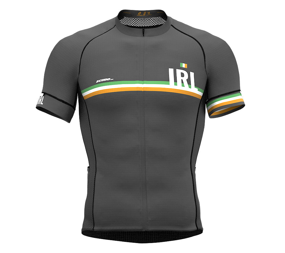 Ireland Gray CODE Short Sleeve Cycling PRO Jersey for Men and WomenIreland Gray CODE Short Sleeve Cycling PRO Jersey for Men and Women