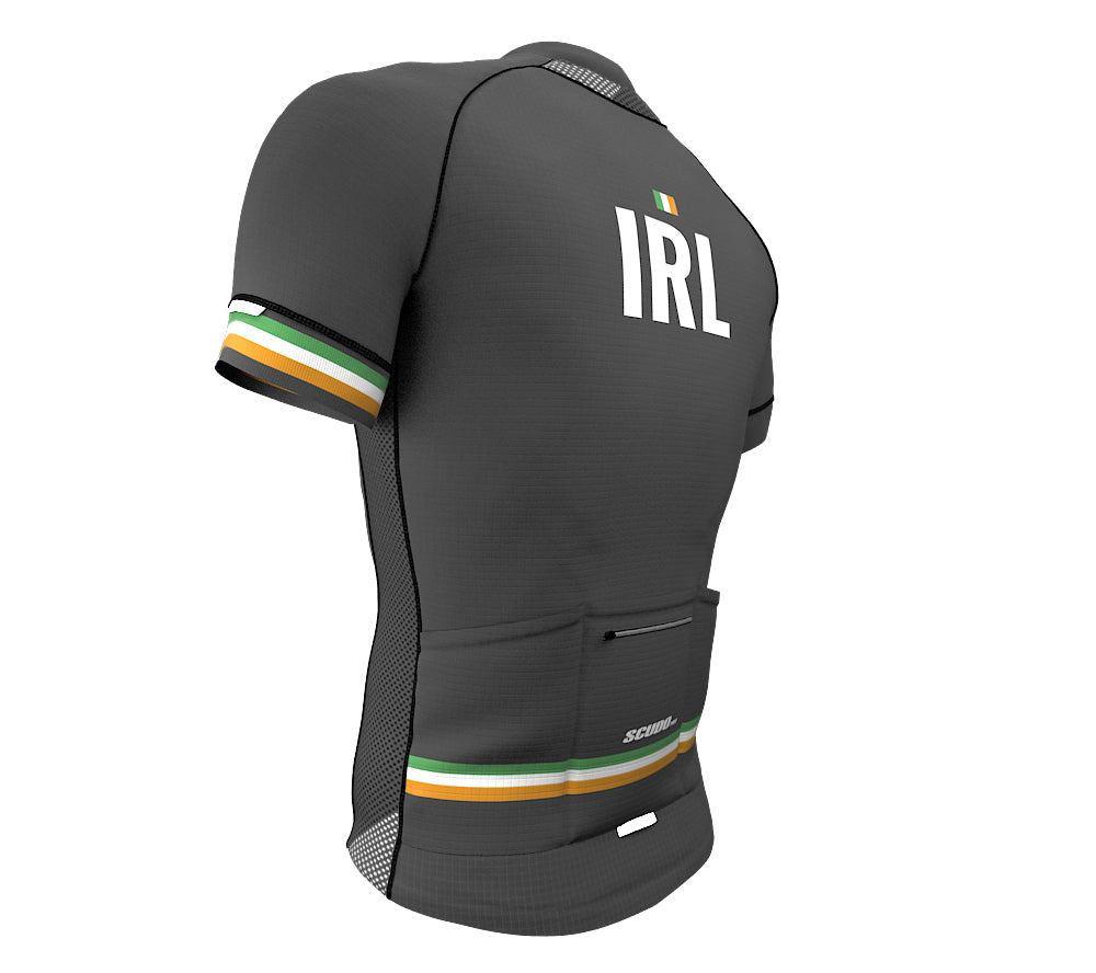 Ireland Gray CODE Short Sleeve Cycling PRO Jersey for Men and Women