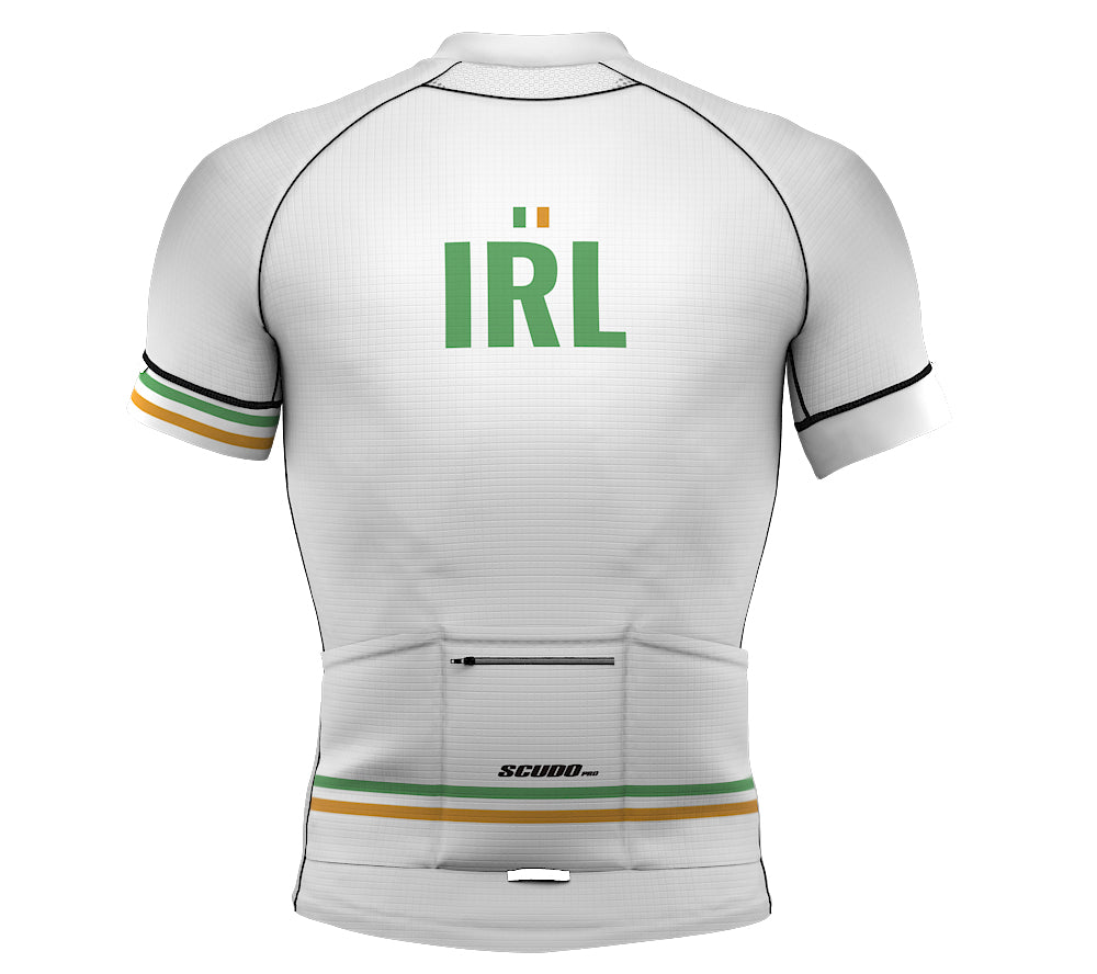 Ireland White CODE Short Sleeve Cycling PRO Jersey for Men and Women