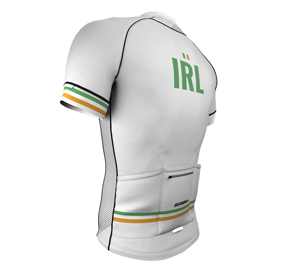 Ireland White CODE Short Sleeve Cycling PRO Jersey for Men and Women