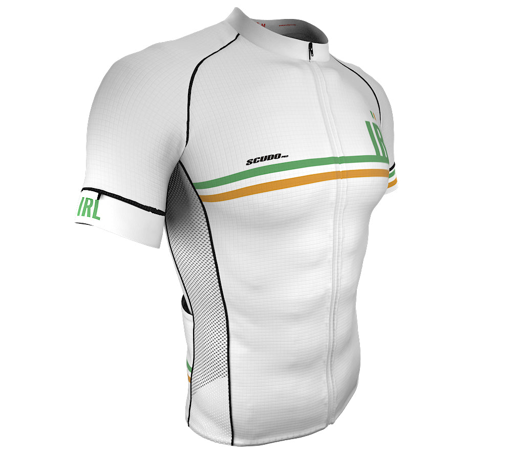 Ireland White CODE Short Sleeve Cycling PRO Jersey for Men and Women