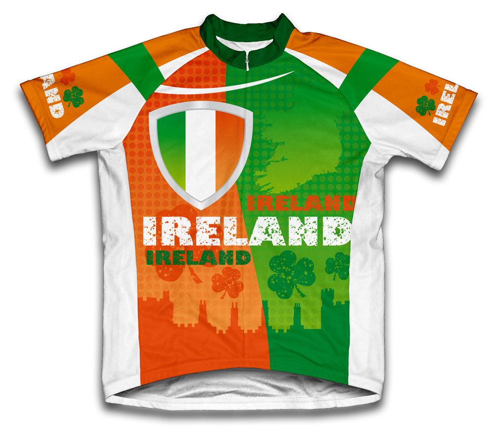 Ireland Short Sleeve Cycling Jersey for Men and Women