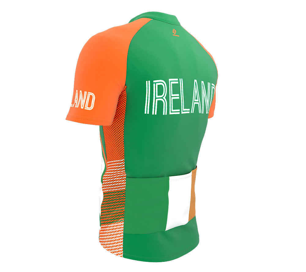 Ireland  Full Zipper Bike Short Sleeve Cycling Jersey