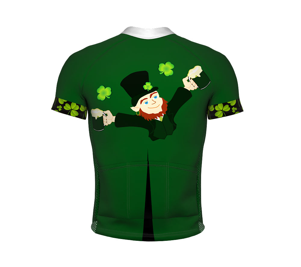 Iris Tuxedo St. Patrick's Day Short Sleeve Cycling Jersey for Men and Women