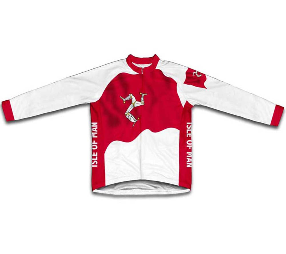 Isle Of Man Flag Winter Thermal Cycling Jersey