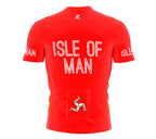 Isle Of Man  Full Zipper Bike Short Sleeve Cycling Jersey
