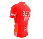 Isle Of Man  Full Zipper Bike Short Sleeve Cycling Jersey