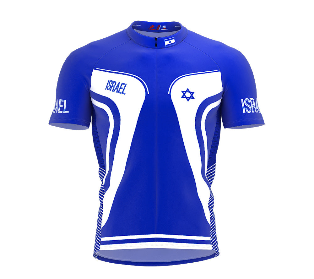 Israel  Full Zipper Bike Short Sleeve Cycling Jersey