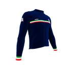 ScudoPro Pro Thermal Long Sleeve Cycling Jersey Country CODE Italy Blue | Men and Women