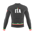 ScudoPro Pro Thermal Long Sleeve Cycling Jersey Country CODE Italy Gray | Men and Women
