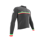 ScudoPro Pro Thermal Long Sleeve Cycling Jersey Country CODE Italy Gray | Men and Women
