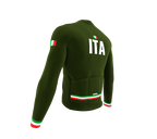 ScudoPro Pro Thermal Long Sleeve Cycling Jersey Country CODE Italy Green | Men and Women