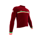 ScudoPro Pro Thermal Long Sleeve Cycling Jersey Country CODE Italy Vine | Men and Women