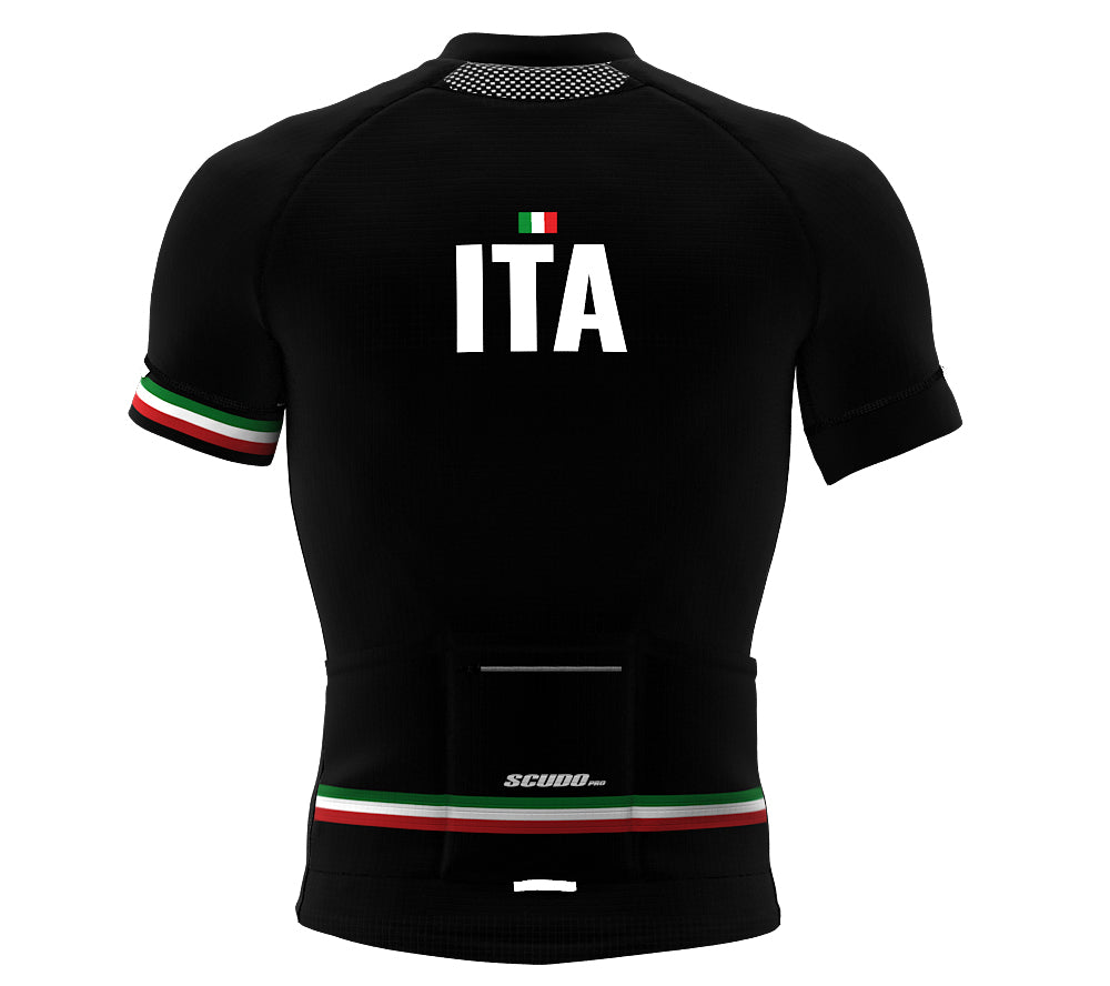 Italy Black CODE Short Sleeve Cycling PRO Jersey for Men and Women