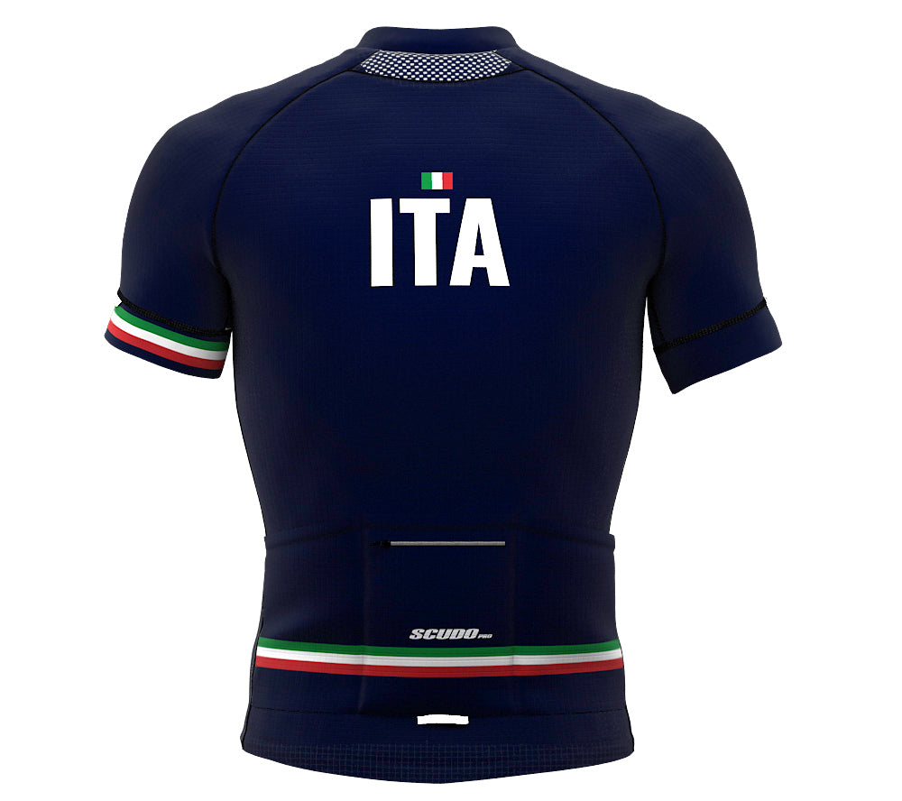 Italy Blue CODE Short Sleeve Cycling PRO Jersey for Men and Women