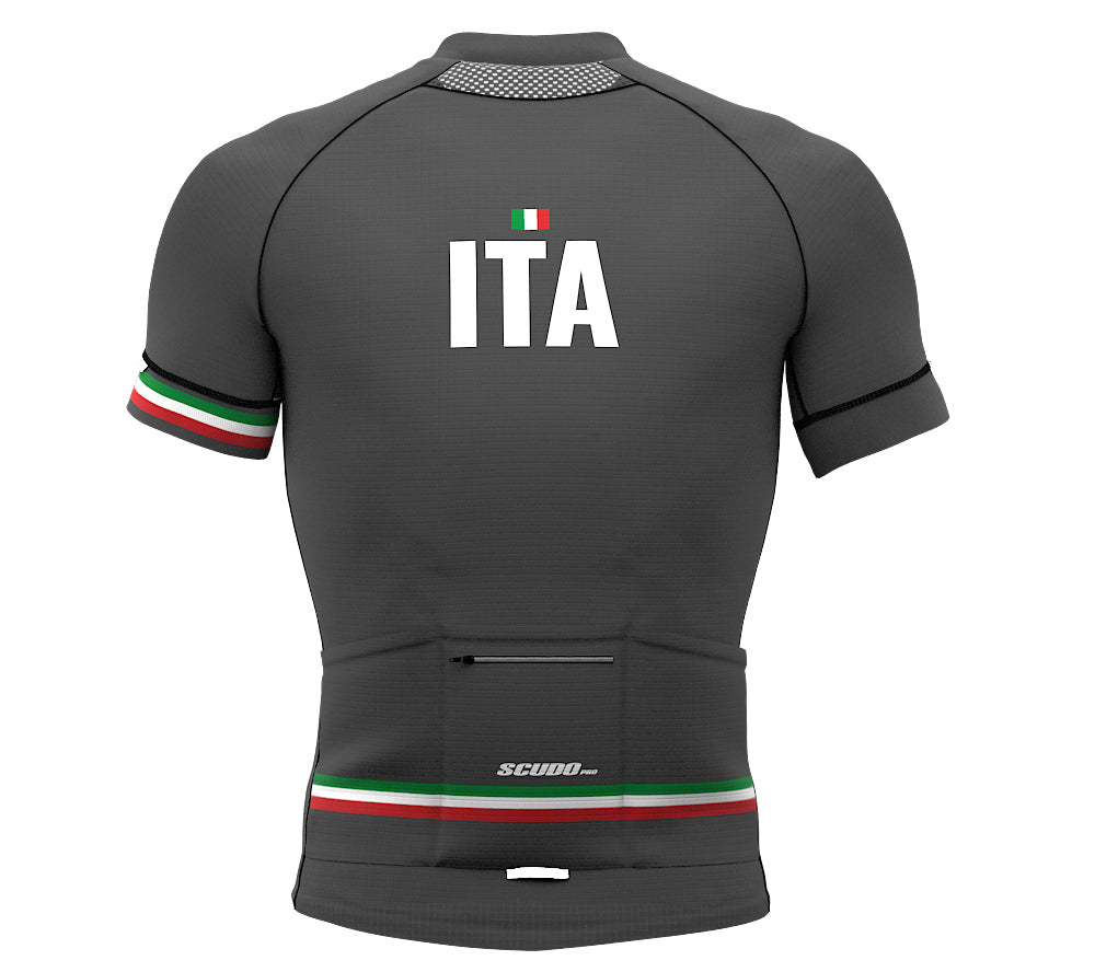 Italy Gray CODE Short Sleeve Cycling PRO Jersey for Men and Women