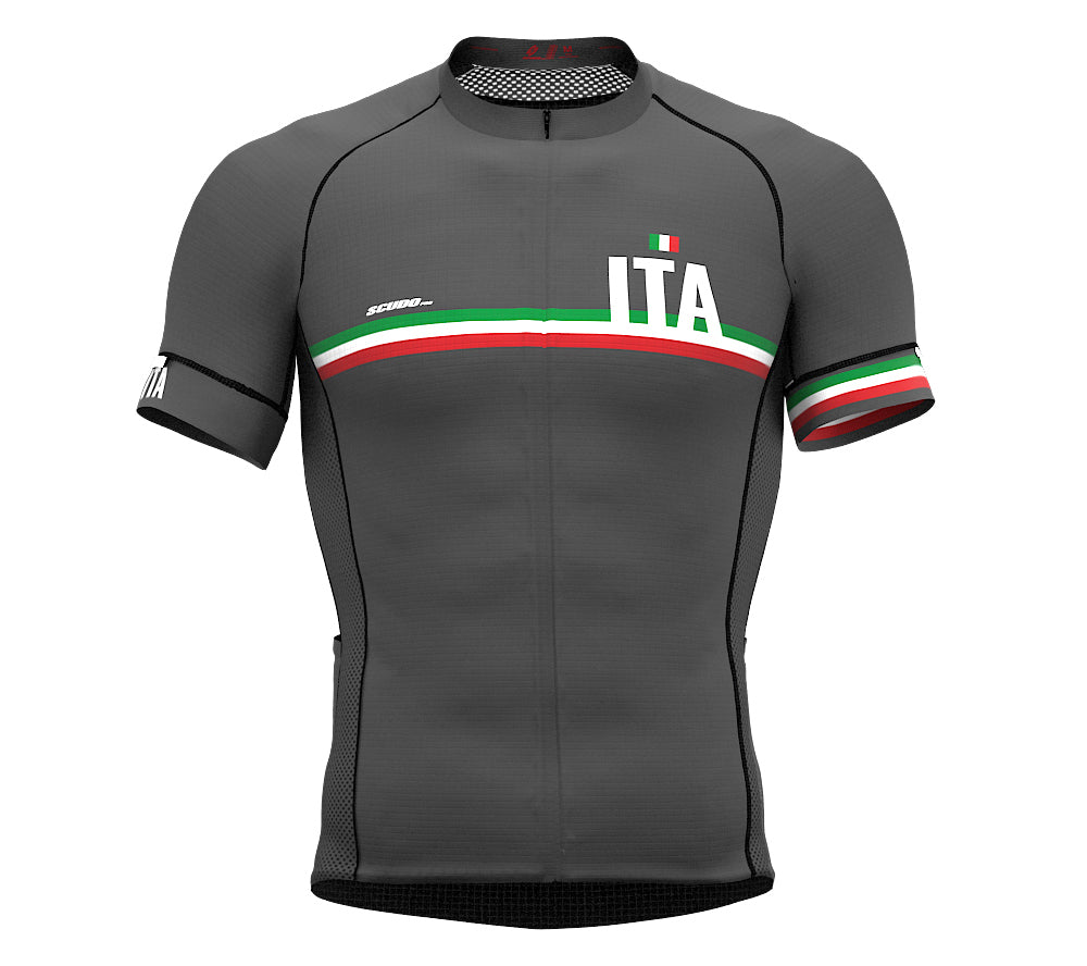 Italy Gray CODE Short Sleeve Cycling PRO Jersey for Men and WomenItaly Gray CODE Short Sleeve Cycling PRO Jersey for Men and Women