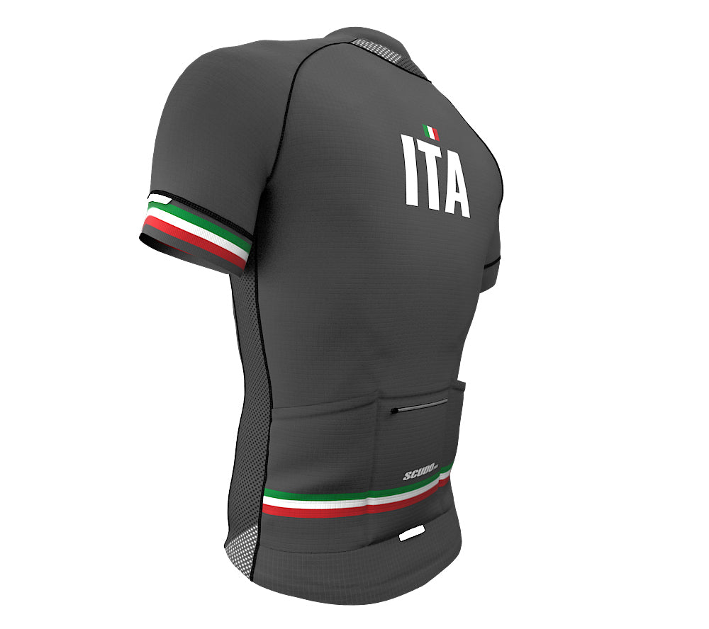 Italy Gray CODE Short Sleeve Cycling PRO Jersey for Men and Women