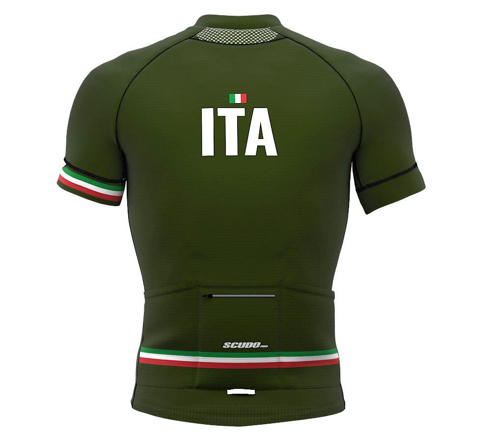 Italy Green CODE Short Sleeve Cycling PRO Jersey for Men and Women