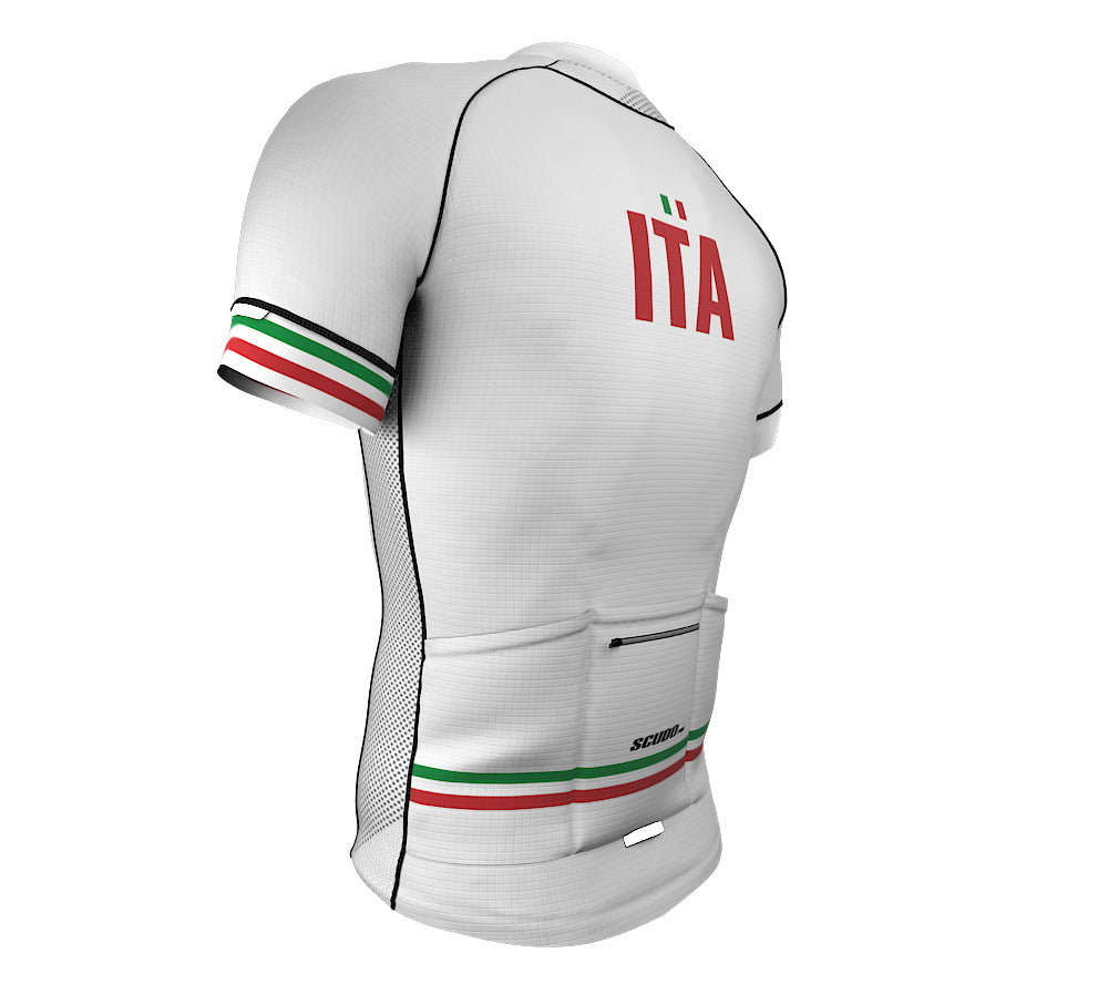 Italy White CODE Short Sleeve Cycling PRO Jersey for Men and Women