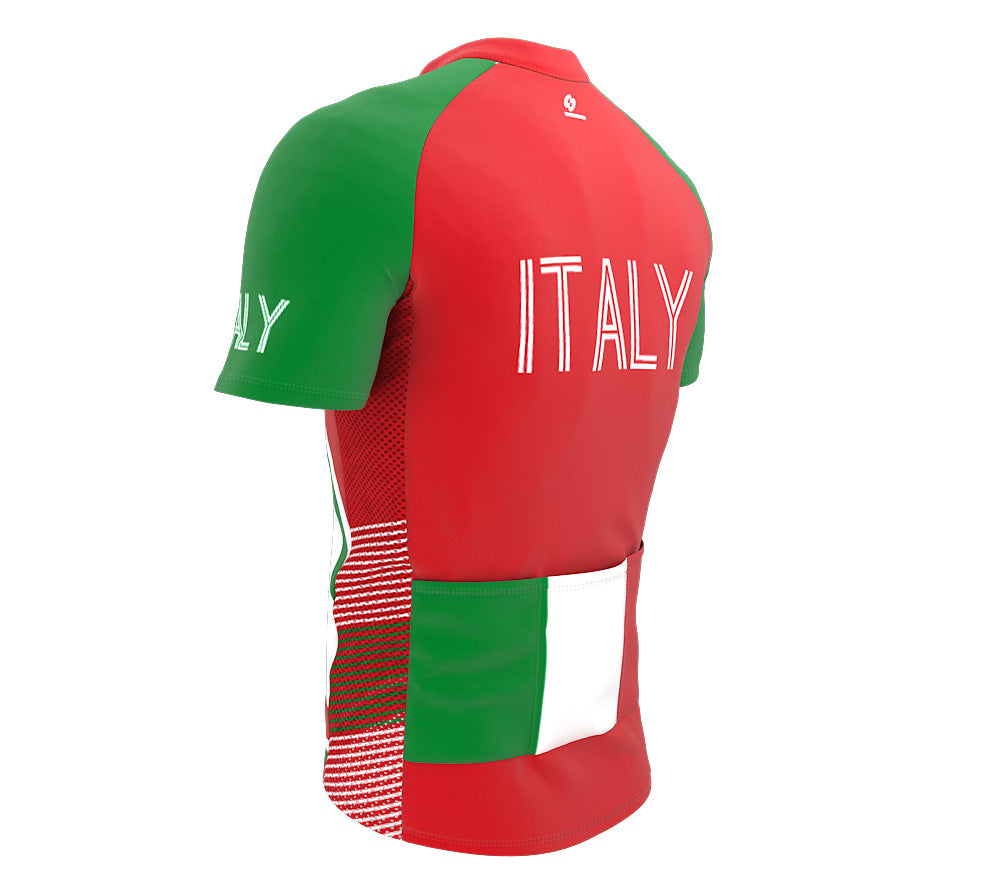 Italy  Full Zipper Bike Short Sleeve Cycling Jersey