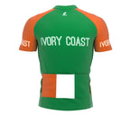 Ivory Coast  Full Zipper Bike Short Sleeve Cycling Jersey
