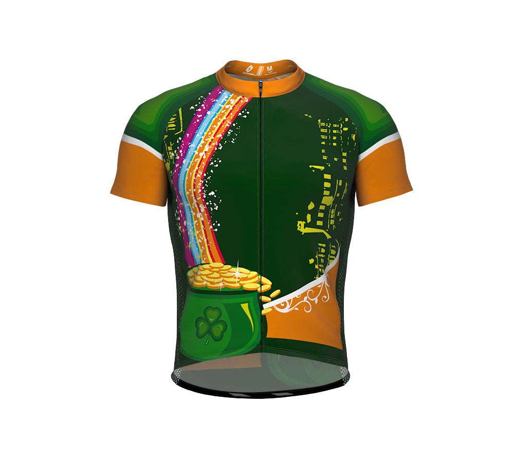 St. Patrick's Day Jackpot Short Sleeve Cycling Jersey for Men and Women