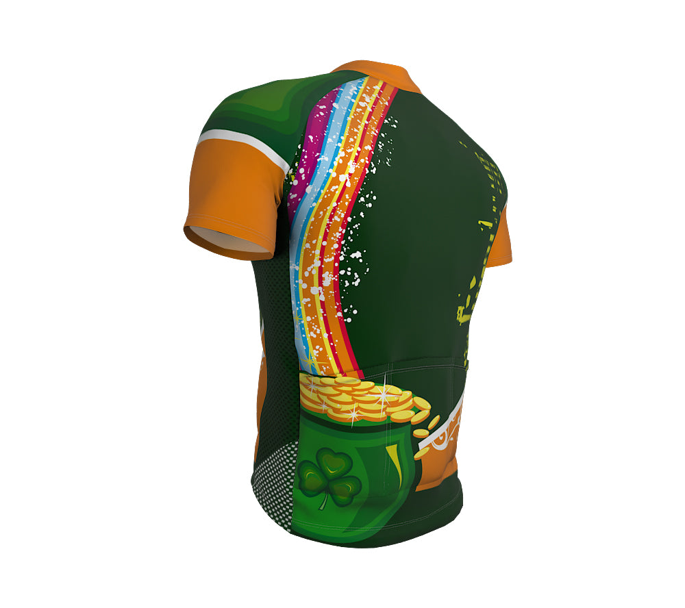 St. Patrick's Day Jackpot Short Sleeve Cycling Jersey for Men and Women