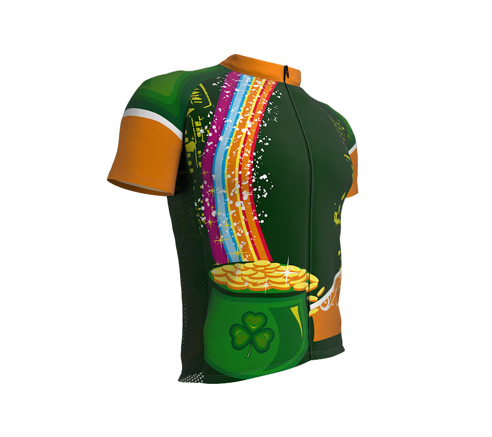 St. Patrick's Day Jackpot Short Sleeve Cycling Jersey for Men and Women