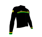 ScudoPro Pro Thermal Long Sleeve Cycling Jersey Country CODE Jamaica Black | Men and Women