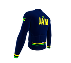 ScudoPro Pro Thermal Long Sleeve Cycling Jersey Country CODE Jamaica Blue | Men and Women