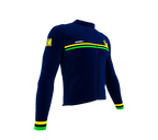 ScudoPro Pro Thermal Long Sleeve Cycling Jersey Country CODE Jamaica Blue | Men and Women