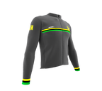 ScudoPro Pro Thermal Long Sleeve Cycling Jersey Country CODE Jamaica Gray | Men and Women
