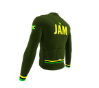 ScudoPro Pro Thermal Long Sleeve Cycling Jersey Country CODE Jamaica Green | Men and Women