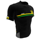 Jamaica Black CODE Short Sleeve Cycling PRO Jersey for Men and Women