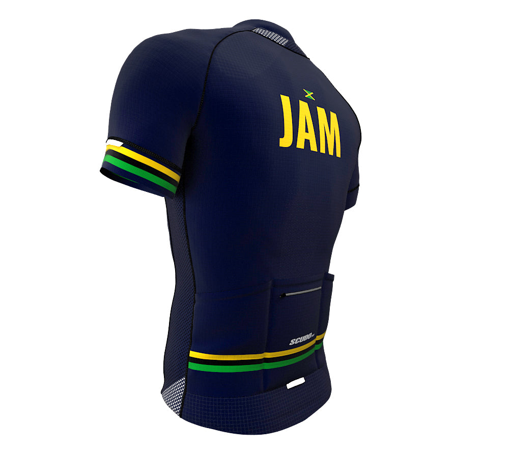 Jamaica Blue CODE Short Sleeve Cycling PRO Jersey for Men and Women