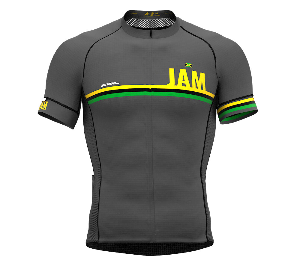 Jamaica Gray CODE Short Sleeve Cycling PRO Jersey for Men and WomenJamaica Gray CODE Short Sleeve Cycling PRO Jersey for Men and Women