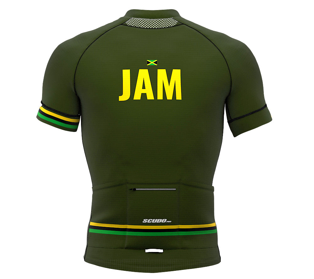 Jamaica Green CODE Short Sleeve Cycling PRO Jersey for Men and Women