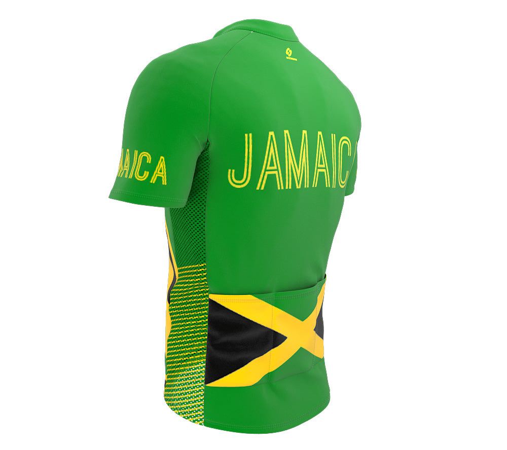 Jamaica  Full Zipper Bike Short Sleeve Cycling Jersey