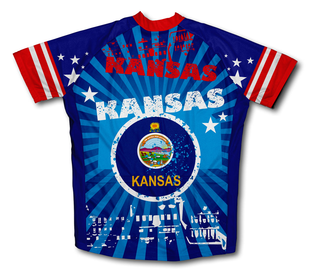 Kansas Short Sleeve Cycling Jersey for Men and Women