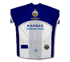 Kansas Flag Short Sleeve Cycling Jersey for Men and Women