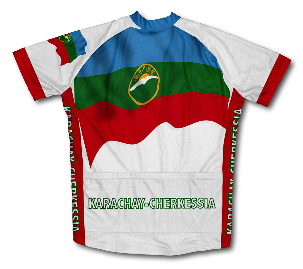 Karachay-Cherkessia Flag Cycling Jersey for Men and Women