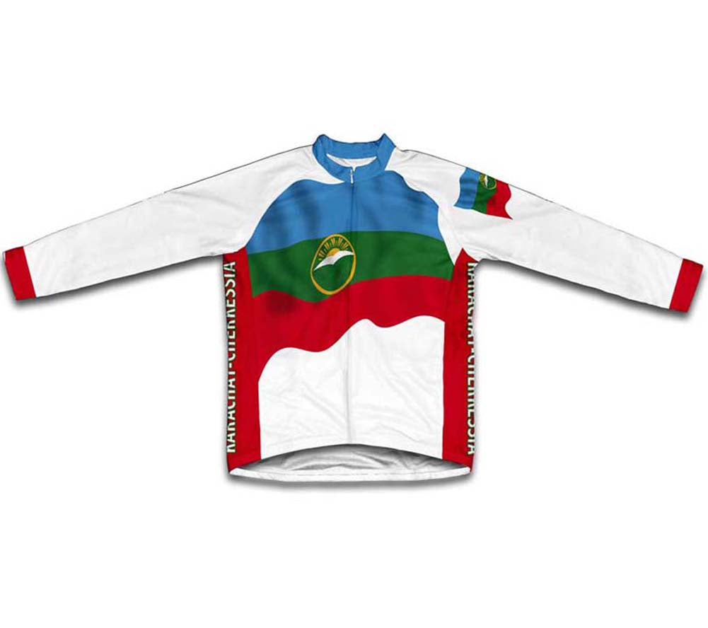 Karachay-Cherkessia Flag Cycling Jersey for Men and Women