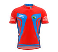 Karachay-Cherkessia  Full Zipper Bike Short Sleeve Cycling Jersey