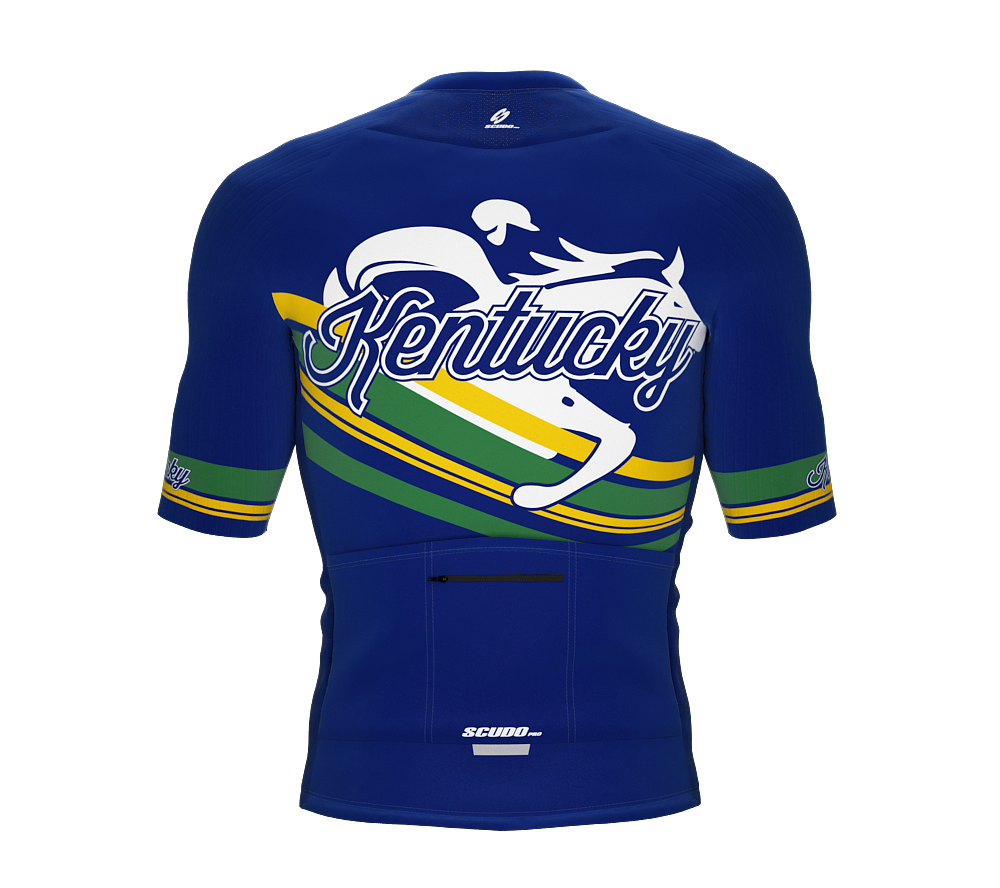 ScudoPro Pro-Elite Short Sleeve Cycling Jersey Kentucky USA State Icon landmark symbol identity  | Men and Women
